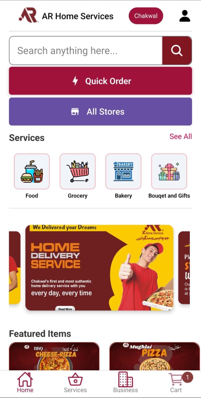 AR Home Services App Screenshot